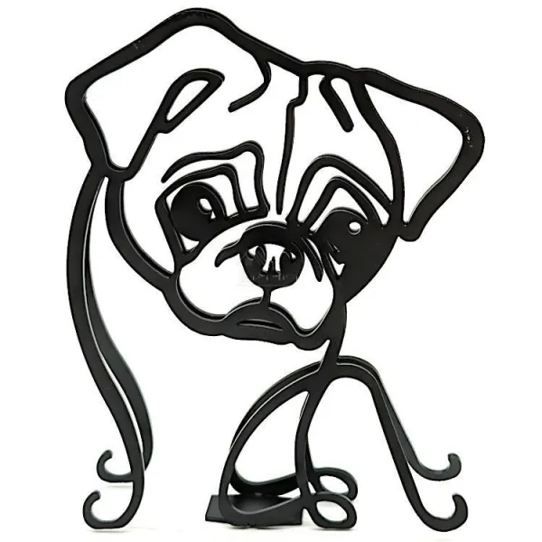 Sculpture abstraite Carlin en Fer