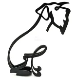 Sculpture abstraite Fox Terrier en Fer