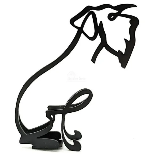 Sculpture abstraite Fox Terrier en Fer