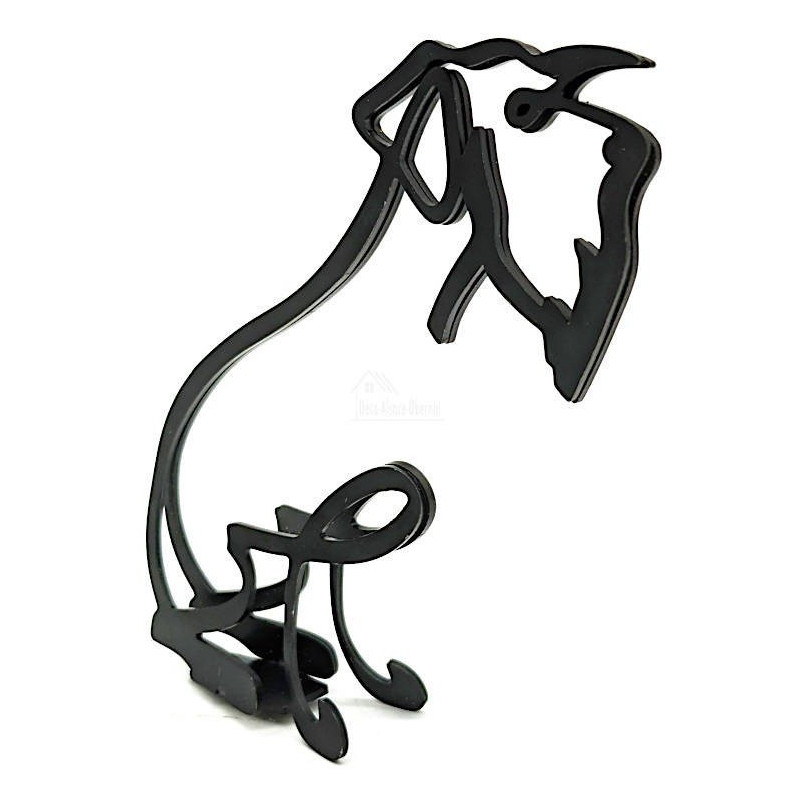 Abstract Sculpture Fox Terrier in Iron