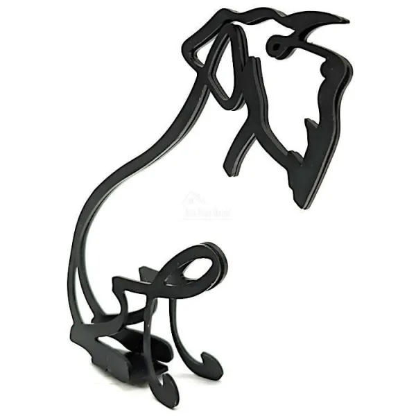 Sculpture abstraite Fox Terrier en Fer