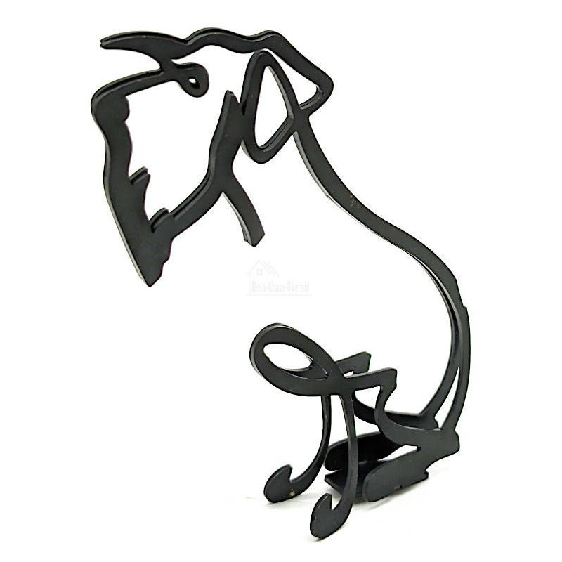 Abstract Sculpture Fox Terrier in Iron