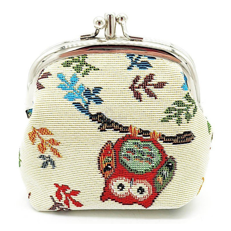 Porte Monnaie décoré de motif Hibou