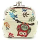 Porte Monnaie décoré de motif Hibou