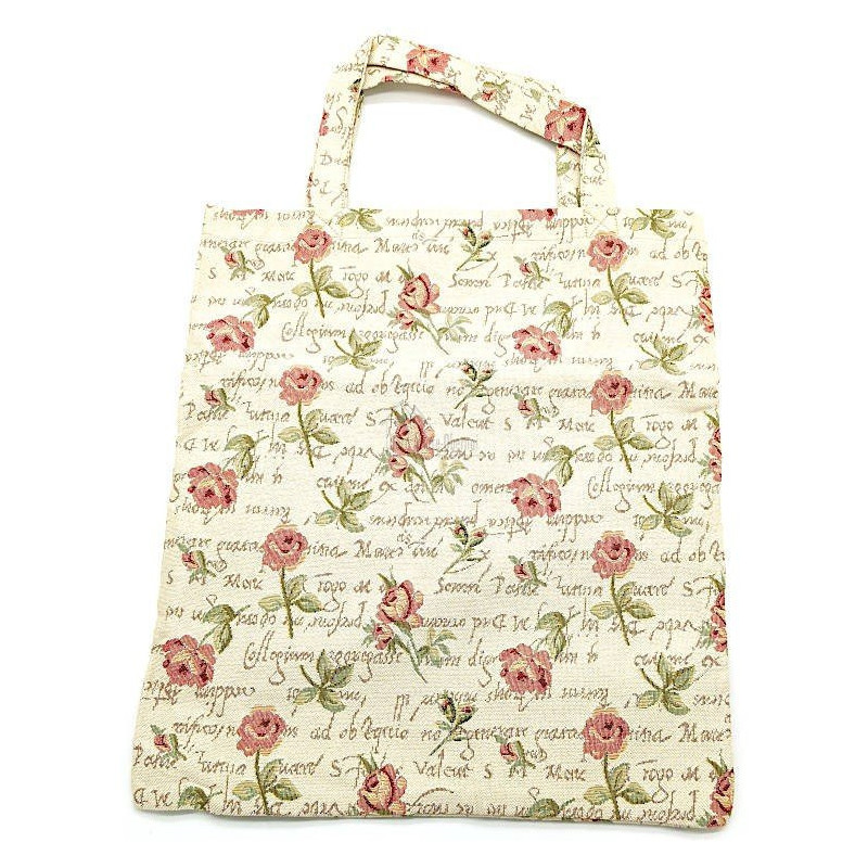 Tote Bag mit Rosenblüten verziert