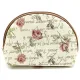 Pochette avec zip motif Roses en Fleurs