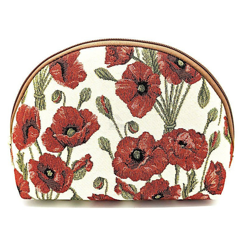 Beutel mit Reißverschluss Mohnblumenmuster