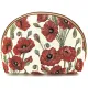 Pochette avec zip motif Coquelicots