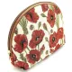 Pochette avec zip motif Coquelicots