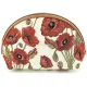 Pochette avec zip motif Coquelicots