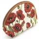 Pochette avec zip motif Coquelicots