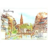 Planche à découper Les Ponts Couverts de Strasbourg