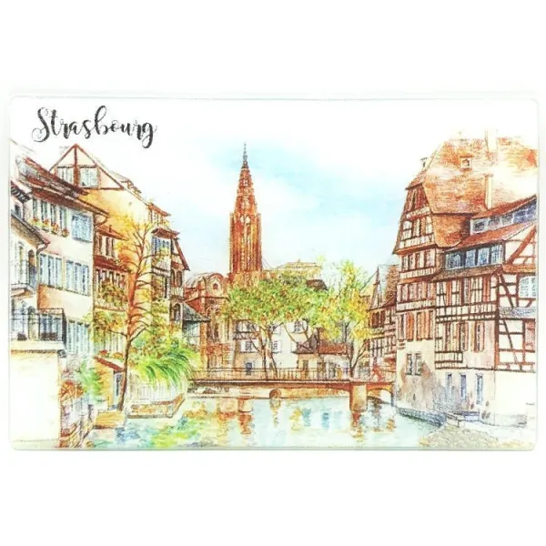 Planche à découper Les Ponts Couverts de Strasbourg
