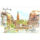 Planche à découper Les Ponts Couverts de Strasbourg