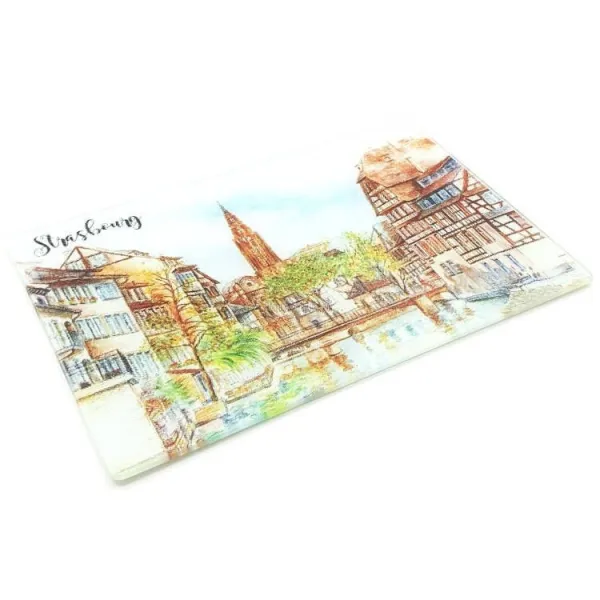 Planche à découper Les Ponts Couverts de Strasbourg