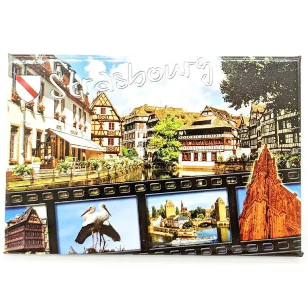 Decorative Magnet Multi-view of Strasbourg