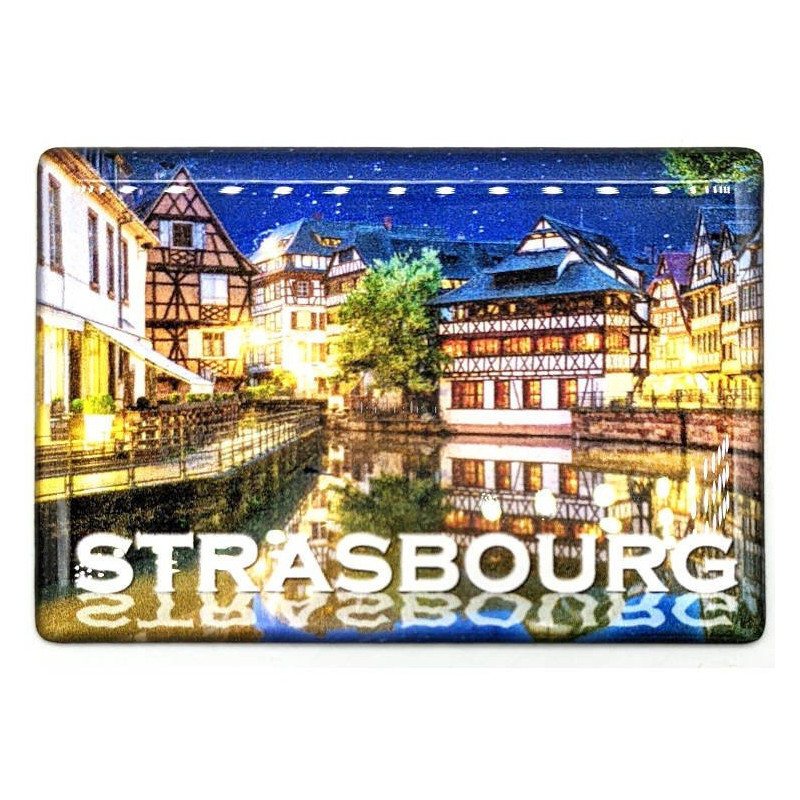 Magnet Décoratif reflets de la Petite France à Strasbourg