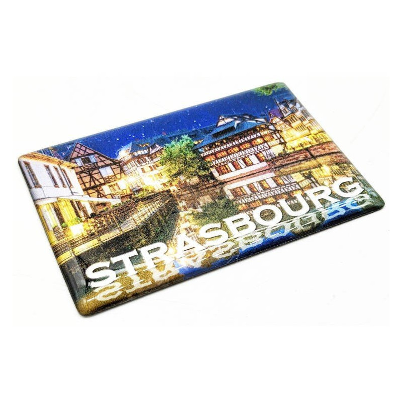 Magnet Décoratif reflets de la Petite France à Strasbourg