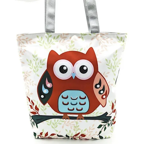 Owl Canvas Shoulder Bag