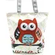 Sac à Bandoulière en Toile motif Hibou Chouette