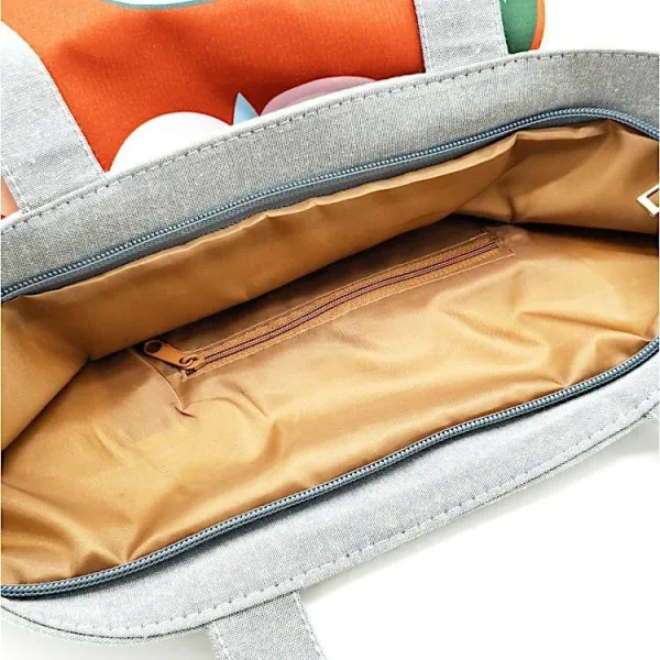 Sac à Bandoulière en Toile motif Hibou Chouette