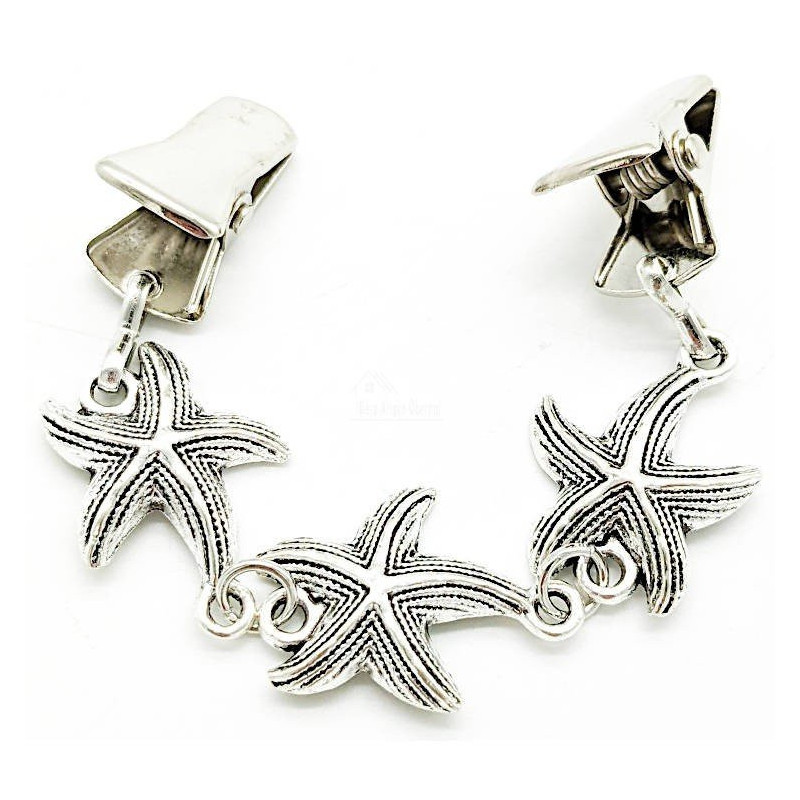 Broche Fantaisie étoile et Pinces attache Pull et Gilet