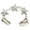 Fantasy brooch with star and clips for jumpers and waistcoats