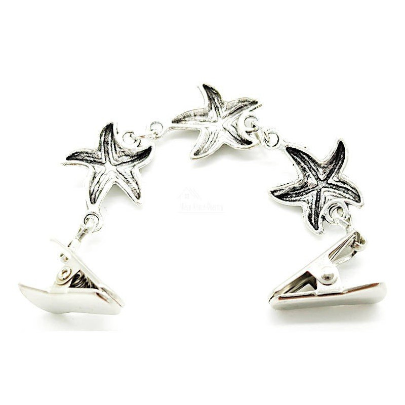 Broche Fantaisie étoile et Pinces attache Pull et Gilet