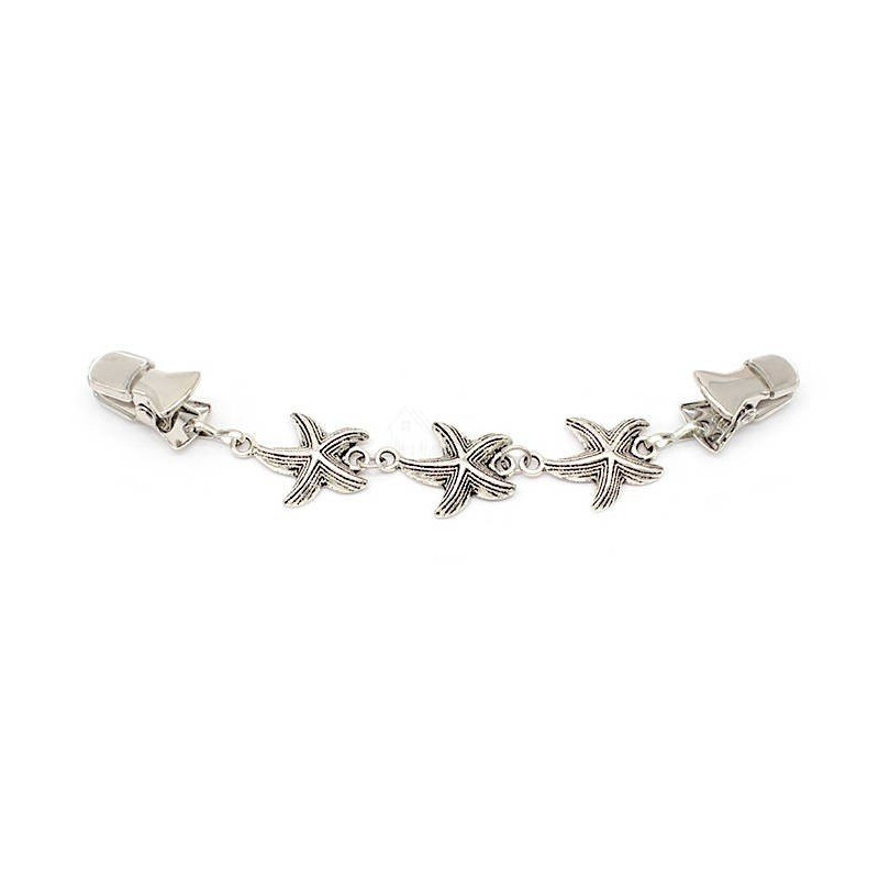 Broche Fantaisie étoile et Pinces attache Pull et Gilet