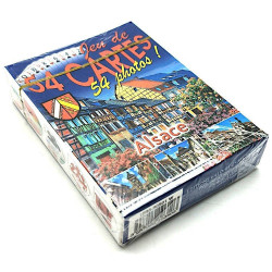 Kartenspiel mit 54 Karten mit elsässischen Motiven