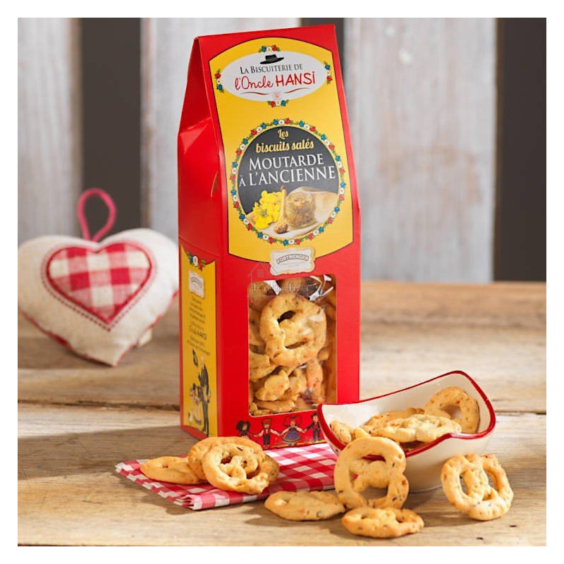 Biscuits Apéritif à la Moutarde à l'Ancienne