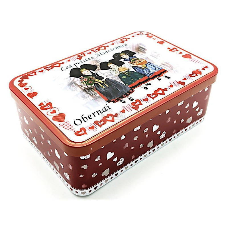 Sugar box decorated with Little Alsatians