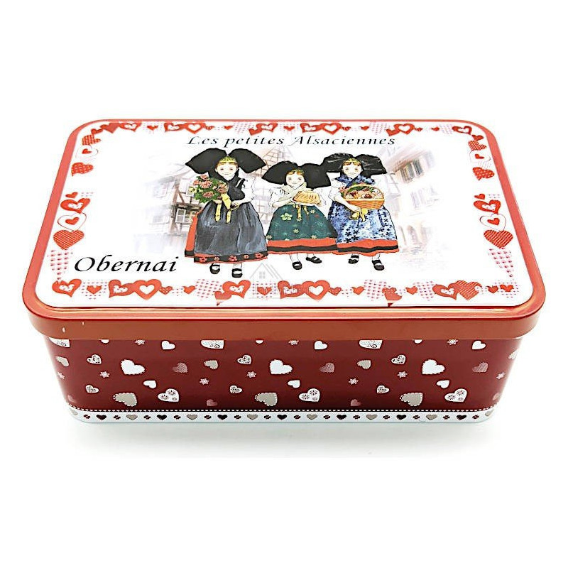 Sugar box decorated with Little Alsatians