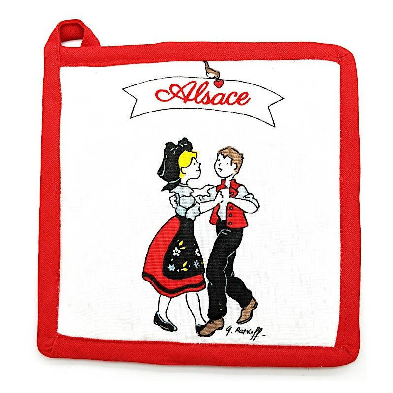 Set of Gloves and Potholder decorated by Georges Ratkoff