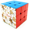 Elsässischer Magic Cube mit Brezel, Storchen und Mannele-Dekor