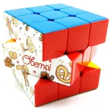 Elsässischer Magic Cube mit Brezel, Storchen und Mannele-Dekor