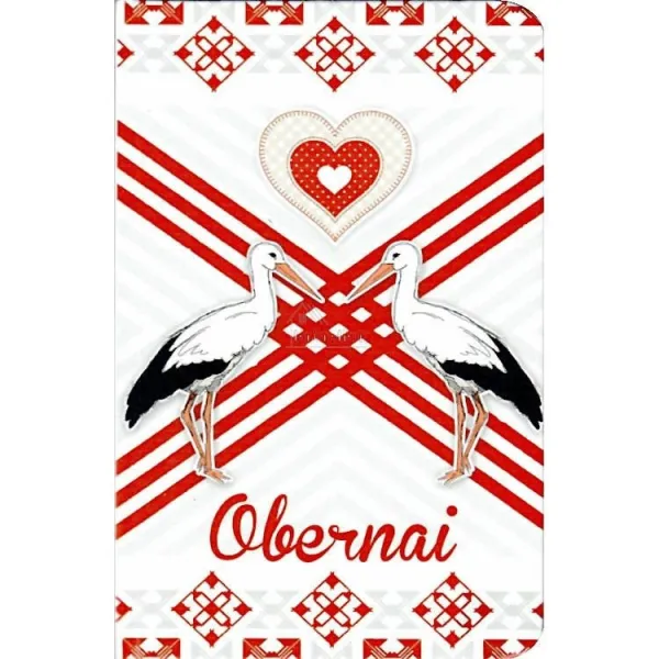 Notepad decorated with Obernai Storks