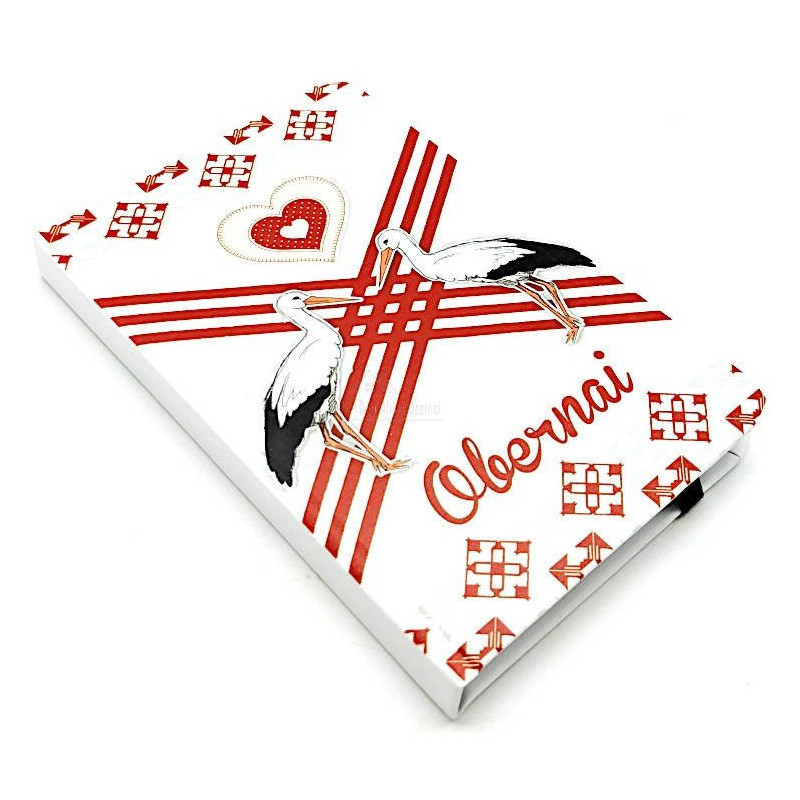 Notepad decorated with Obernai Storks