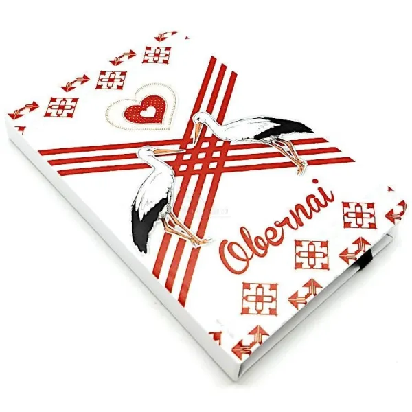 Notepad decorated with Obernai Storks