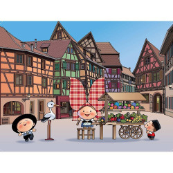 Lovely Elsa Red Vichy Placemat