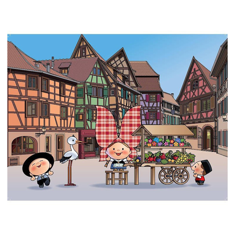 Lovely Elsa Red Vichy Placemat