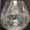 Verre à Cognac Gravé Vignes et Grappes de Raisin