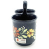 Double Soufflenheim blue mug with geese decoration