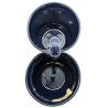 Double Soufflenheim blue mug with geese decoration