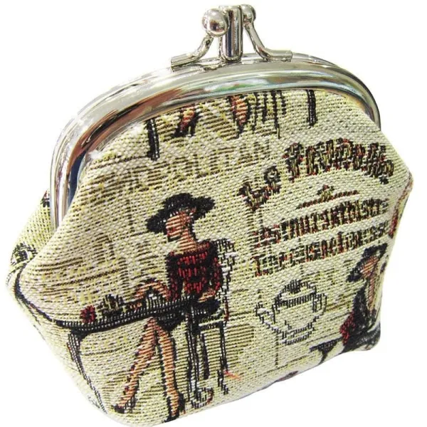 Purse with clasp La Prunelle motif