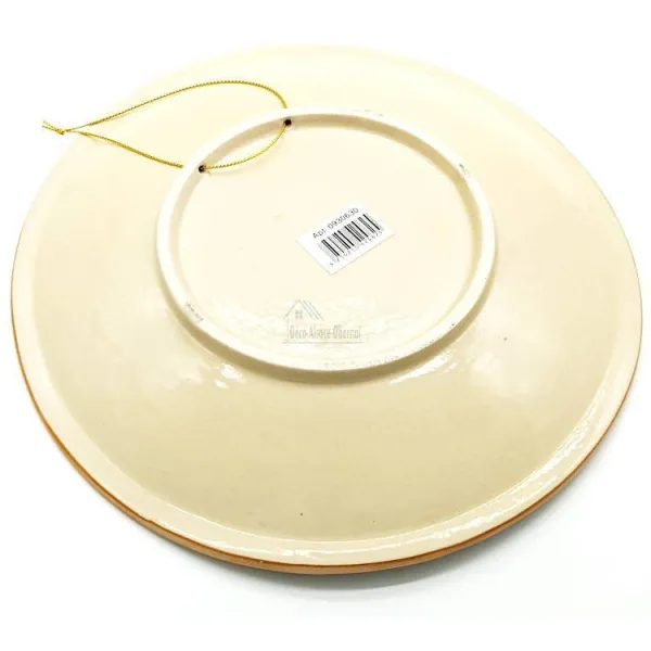 Earthenware plate decorated with Alsatian cities