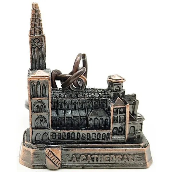 Schlüsselanhänger aus Bronze Kathedrale Notre-Dame in Straßburg