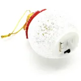 Weihnachtskugel mit Led und elsässischem Mannele zum Aufhängen