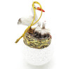 Christmas bauble with Led and Alsatian storks to hang