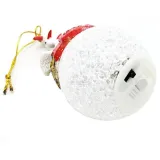 Boule de Noël avec Led et Cigognes d'Alsace à suspendre